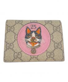 GUCCI（グッチ）の古着「GGスプリーム BOSCO 2つ折り財布」｜ベージュ×レッド
