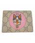 GUCCI（グッチ）の古着「GGスプリーム BOSCO 2つ折り財布」｜ベージュ×レッド