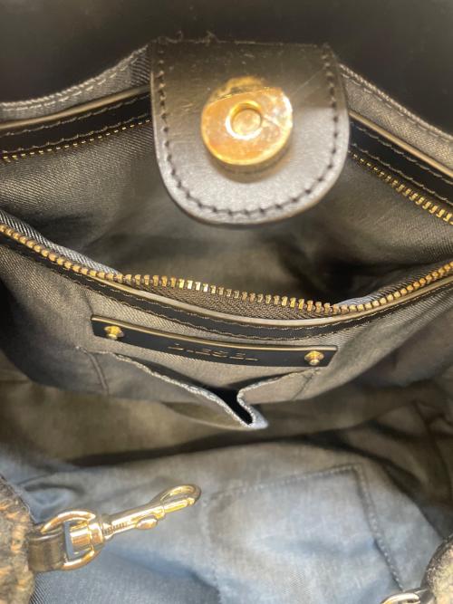 DIESEL（ディーゼル）DIESEL (ディーゼル) 2WAYバッグ ブラック×グリーンの古着・服飾アイテム