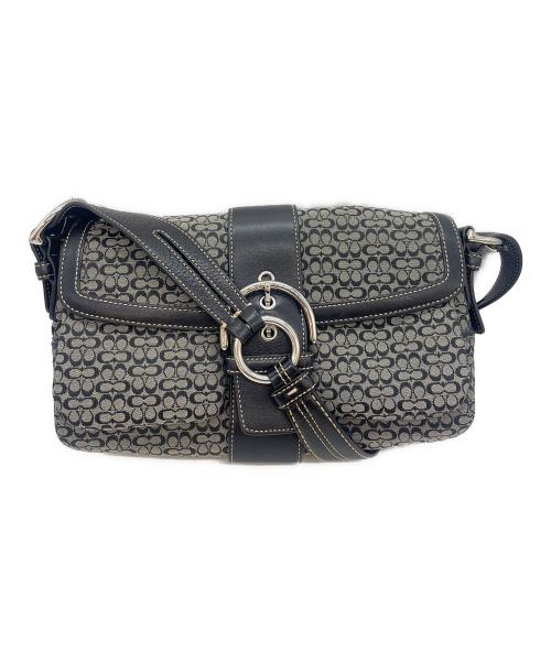 COACH（コーチ）COACH (コーチ) シグネチャー ワンショルダーバッグ ブラックの古着・服飾アイテム