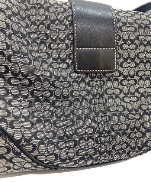 COACH（コーチ）COACH (コーチ) シグネチャー ワンショルダーバッグ ブラックの古着・服飾アイテム