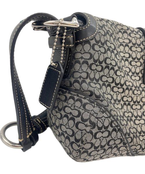 COACH（コーチ）COACH (コーチ) シグネチャー ワンショルダーバッグ ブラックの古着・服飾アイテム