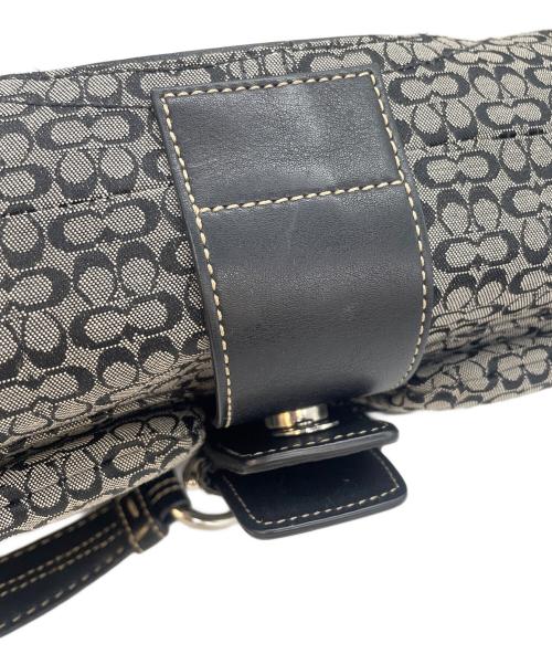 COACH（コーチ）COACH (コーチ) シグネチャー ワンショルダーバッグ ブラックの古着・服飾アイテム
