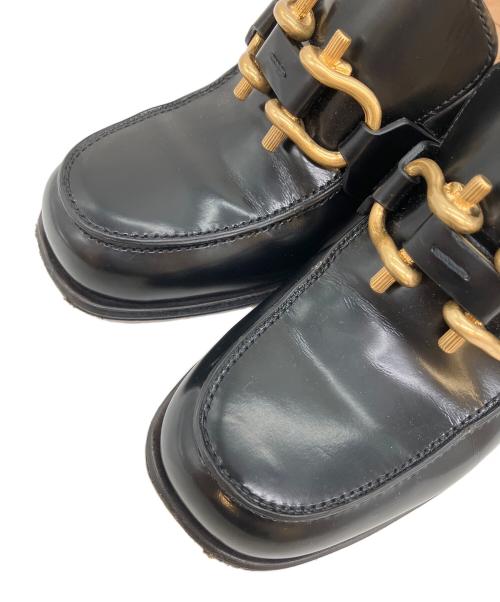 BOTTEGA VENETA（ボッテガベネタ）BOTTEGA VENETA (ボッテガベネタ) ムッシュローファーパンプス ブラック サイズ:37の古着・服飾アイテム