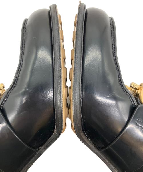 BOTTEGA VENETA（ボッテガベネタ）BOTTEGA VENETA (ボッテガベネタ) ムッシュローファーパンプス ブラック サイズ:37の古着・服飾アイテム