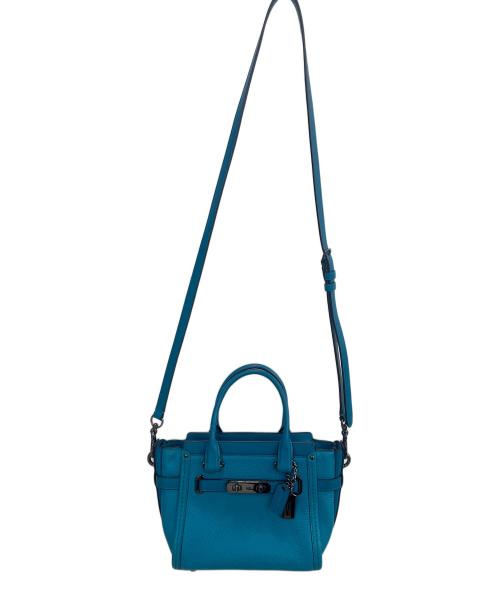 COACH（コーチ）COACH (コーチ) Swagger 2WAYバッグ ブルーの古着・服飾アイテム