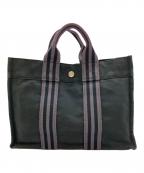 HERMESエルメス）の古着「フールトゥPM　トートバッグ」｜ブラック
