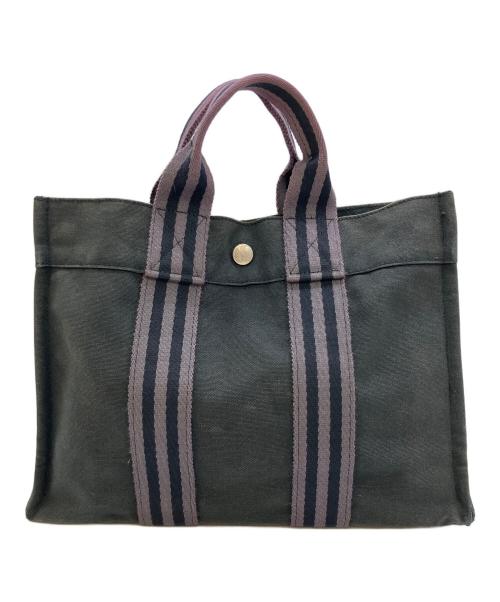 HERMES（エルメス）HERMES (エルメス) フールトゥPM　トートバッグ ブラックの古着・服飾アイテム