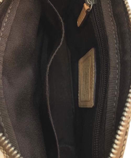 COACH（コーチ）COACH (コーチ) コスメポーチ ベージュの古着・服飾アイテム