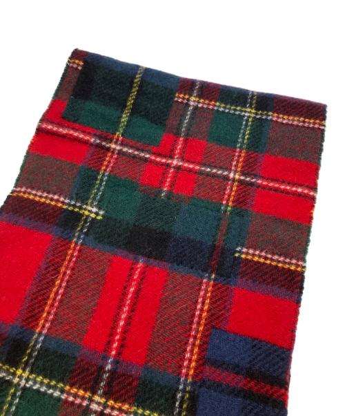POLO RALPH LAUREN（ポロ・ラルフローレン）POLO RALPH LAUREN (ポロ・ラルフローレン) チェック柄マフラー レッド×グリーンの古着・服飾アイテム