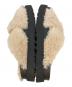中古・古着 UGG (アグ) ファズ シュガー クロス スライド　ファーサンダル アイボリー×ブラック サイズ:SIZE 24cm：7000円