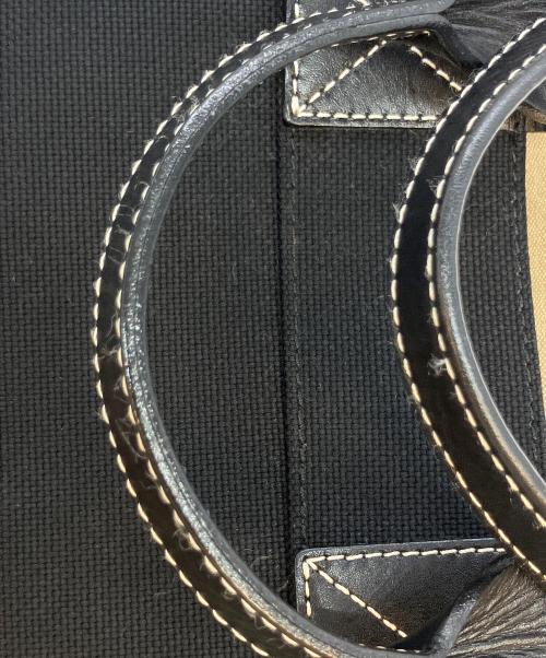 BURBERRY BLUE LABEL（バーバリー ブルー レーベル）BURBERRY BLUE LABEL (バーバリー ブルー レーベル) トートバッグ ブラックの古着・服飾アイテム