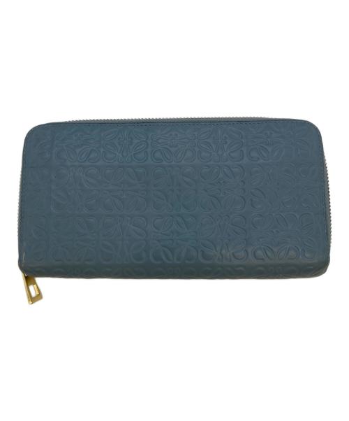 LOEWE（ロエベ）LOEWE (ロエベ) リピートアナグラム　長財布 スカイブルーの古着・服飾アイテム