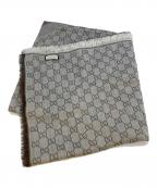 GUCCIグッチ）の古着「GG　ストール」｜ライトグレー