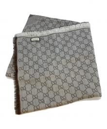 GUCCI（グッチ）の古着「GG　ストール」｜ライトグレー