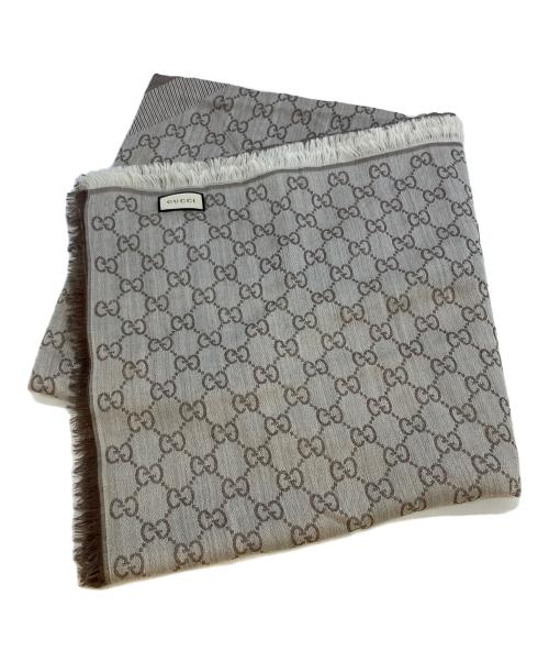 GUCCI（グッチ）GUCCI (グッチ) GG　ストール ライトグレーの古着・服飾アイテム