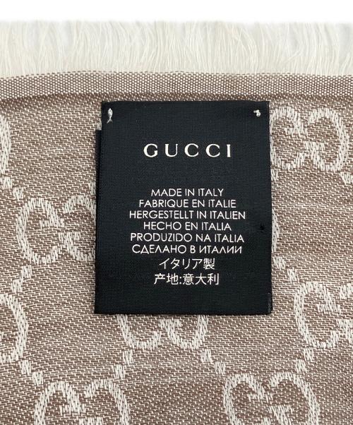 GUCCI（グッチ）GUCCI (グッチ) GG　ストール ライトグレーの古着・服飾アイテム