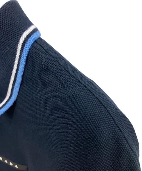 PRADA（プラダ）PRADA (プラダ) ポロシャツ ネイビー サイズ:SIZE XLの古着・服飾アイテム