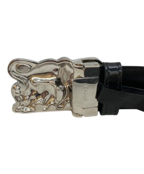 Cartier（カルティエ）Cartier (カルティエ) バックルベルト シルバー×ブラックの古着・服飾アイテム