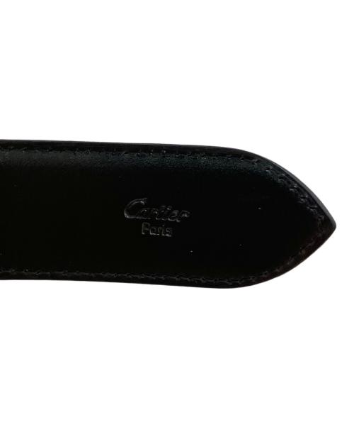 Cartier（カルティエ）Cartier (カルティエ) バックルベルト シルバー×ブラックの古着・服飾アイテム