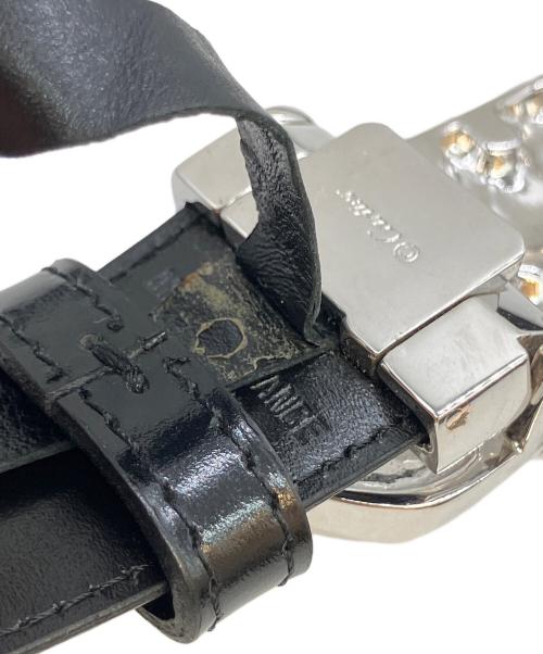 Cartier（カルティエ）Cartier (カルティエ) バックルベルト シルバー×ブラックの古着・服飾アイテム