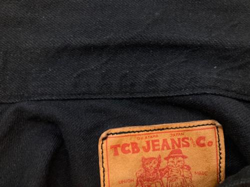 TCB jeans（ティーシービー ジーンズ）TCB jeans (ティーシービー ジーンズ) デニムジャケット ブラック サイズ:SIZE 40の古着・服飾アイテム