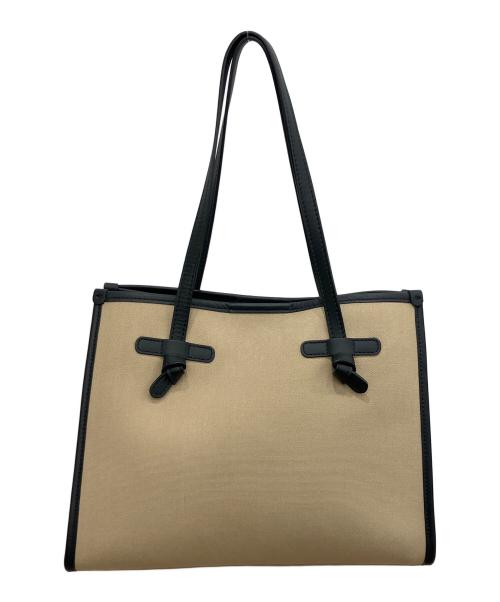 GIANNI CHIARINI（ジャンニ キアリーニ）GIANNI CHIARINI (ジャンニ キアリーニ) トートバッグ ベージュ×ブラックの古着・服飾アイテム