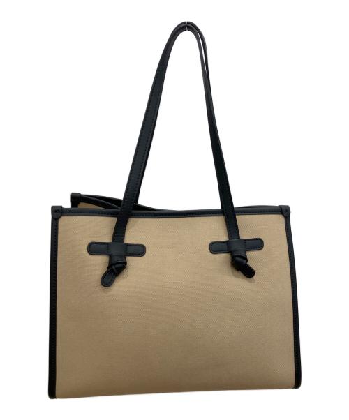 GIANNI CHIARINI（ジャンニ キアリーニ）GIANNI CHIARINI (ジャンニ キアリーニ) トートバッグ ベージュ×ブラックの古着・服飾アイテム