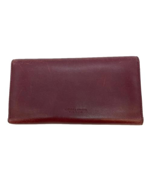 BOTTEGA VENETA（ボッテガベネタ）BOTTEGA VENETA (ボッテガベネタ) 長財布 レッドの古着・服飾アイテム