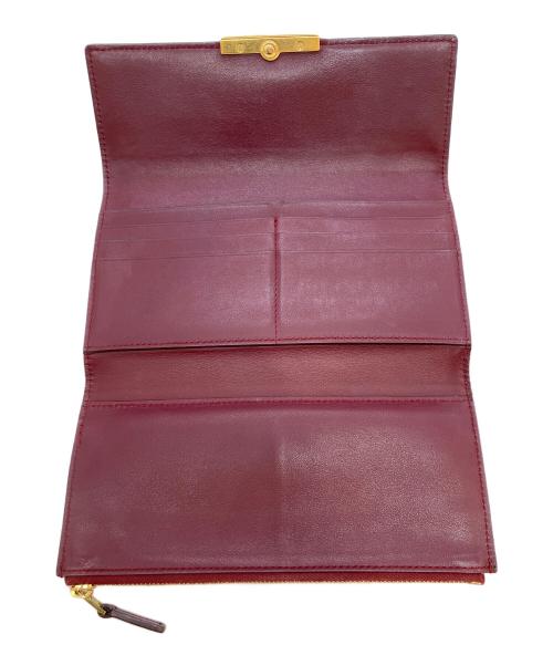 BOTTEGA VENETA（ボッテガベネタ）BOTTEGA VENETA (ボッテガベネタ) 長財布 レッドの古着・服飾アイテム