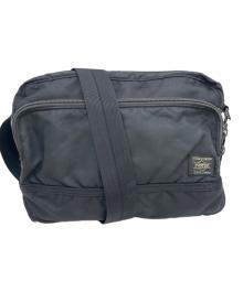 PORTER（ポーター）の古着「FLASH SHOULDER BAG ショルダーバッグ」｜ブラック