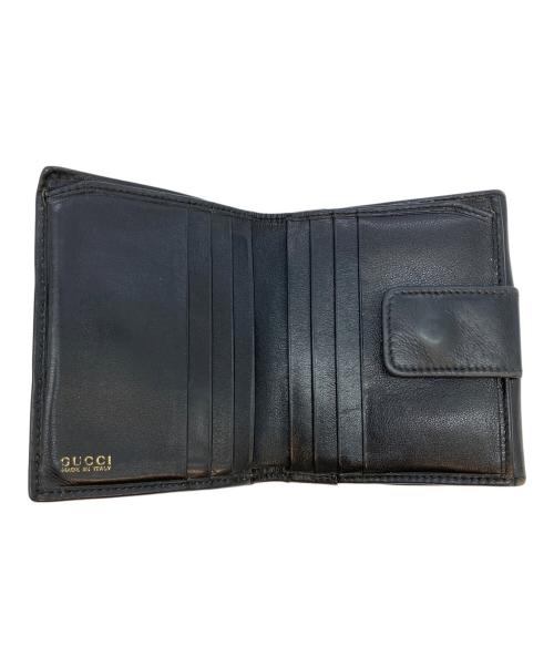 GUCCI（グッチ）GUCCI (グッチ) 2つ折り財布 ブラックの古着・服飾アイテム