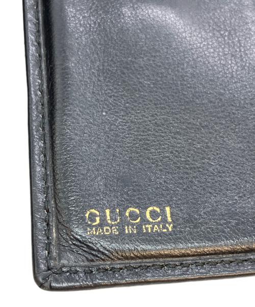 GUCCI（グッチ）GUCCI (グッチ) 2つ折り財布 ブラックの古着・服飾アイテム