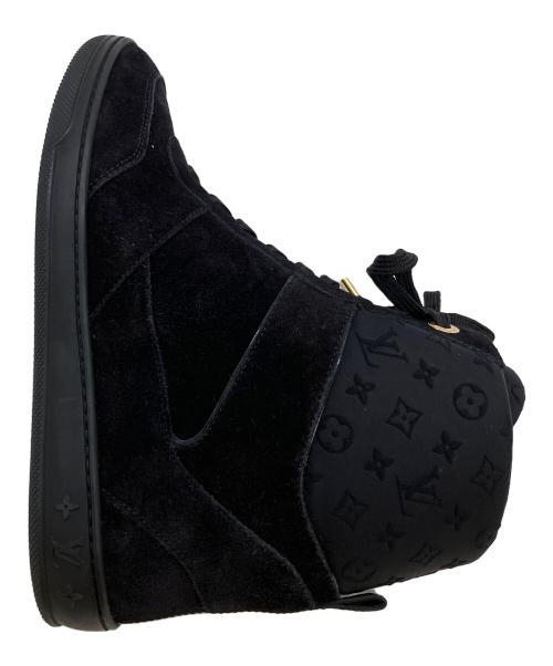 LOUIS VUITTON（ルイ ヴィトン）LOUIS VUITTON (ルイ ヴィトン) モノグラム MILLENIUM WEDGE　ハイカットスニーカー ブラック サイズ:SIZE 38 1/2の古着・服飾アイテム