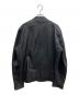 nano・universe (ナノ・ユニバース) シングルライダースジャケット ブラック サイズ:SIZE L：6000円