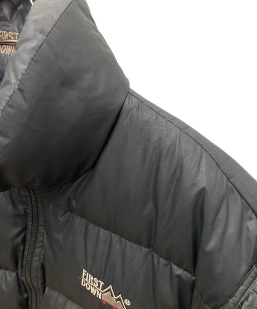 FIRST DOWN（ファーストダウン）FIRST DOWN (ファーストダウン) リバーシブルダウンジャケット ブラック サイズ:SIZE Lの古着・服飾アイテム