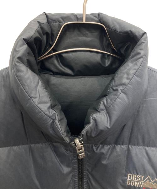 FIRST DOWN（ファーストダウン）FIRST DOWN (ファーストダウン) リバーシブルダウンジャケット ブラック サイズ:SIZE Lの古着・服飾アイテム