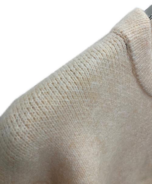 NKNIT（ンニット）NKNIT (ンニット) 厚手ニット ベージュ×レッド サイズ:SIZE 0の古着・服飾アイテム