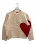 NKNIT（ンニット）の古着「厚手ニット」｜ベージュ×レッド