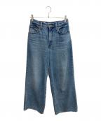 LEVI'Sリーバイス）の古着「CINCH WIDE LEG ジーンズ ミディアムインディゴ」｜スカイブルー