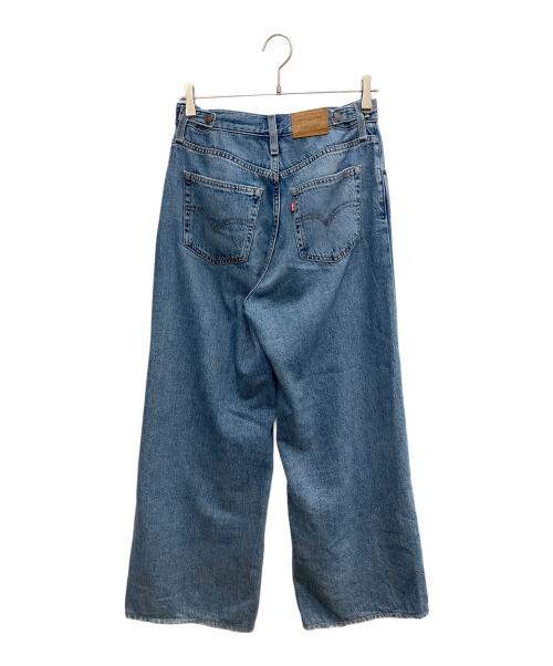LEVI'S（リーバイス）LEVI'S (リーバイス) CINCH WIDE LEG ジーンズ ミディアムインディゴ スカイブルー サイズ:SIZE 68.5cm (W27)の古着・服飾アイテム