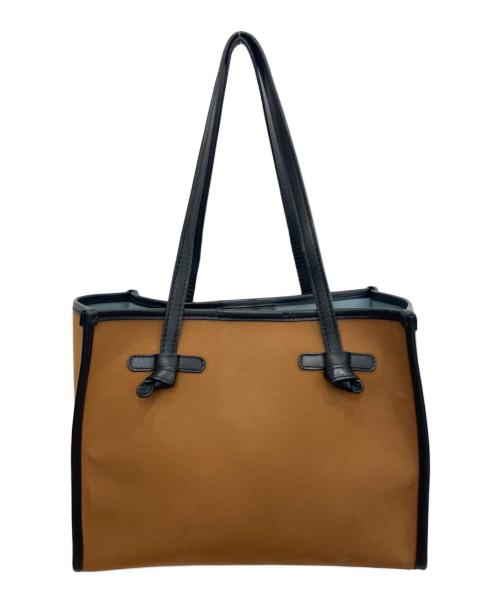 GIANNI CHIARINI（ジャンニ キアリーニ）GIANNI CHIARINI (ジャンニ キアリーニ) トートバッグ ブラウン×ブラックの古着・服飾アイテム