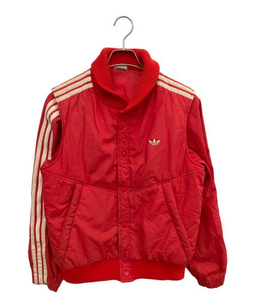 adidas（アディダス）adidas (アディダス) DESCENTE (デサント) ジャージ中綿ジャケット レッド サイズ:SIZE Lの古着・服飾アイテム