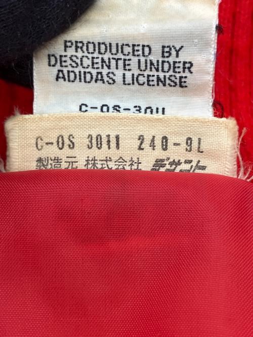 adidas（アディダス）adidas (アディダス) DESCENTE (デサント) ジャージ中綿ジャケット レッド サイズ:SIZE Lの古着・服飾アイテム
