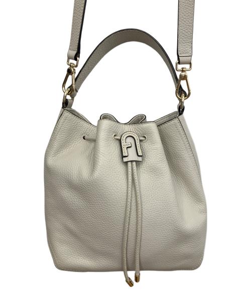 FURLA（フルラ）FURLA (フルラ) アテナ 2WAYドローストリングバッグ アイボリーの古着・服飾アイテム