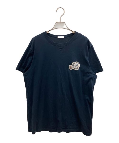 MONCLER（モンクレール）MONCLER (モンクレール) 半袖Tシャツ ネイビー サイズ:SIZE XLの古着・服飾アイテム