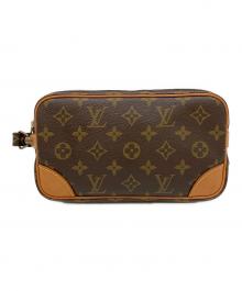 LOUIS VUITTON（ルイ ヴィトン）の古着「モノグラム マルリードラゴンヌPM クラッチバッグ」｜ブラウン