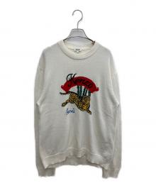 KENZO（ケンゾー）の古着「Bamboo Tiger Sweater 厚手ニット」｜ホワイト