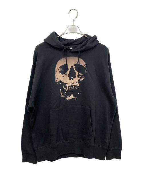 X-GIRL（エックスガール）X-GIRL (エックスガール) Hysteric Glamour (ヒステリックグラマー) SCULL AND BERRY HOODIE プルオーバーパーカー ブラック サイズ:SIZE Mの古着・服飾アイテム