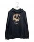 X-GIRL（エックスガール）の古着「SCULL AND BERRY HOODIE プルオーバーパーカー」｜ブラック
